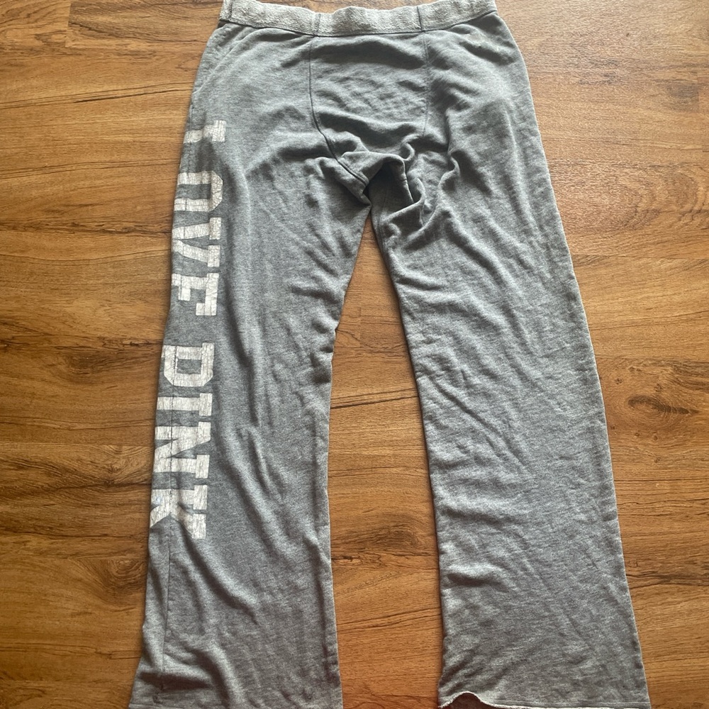 Gray y2k PINK Sweatpants